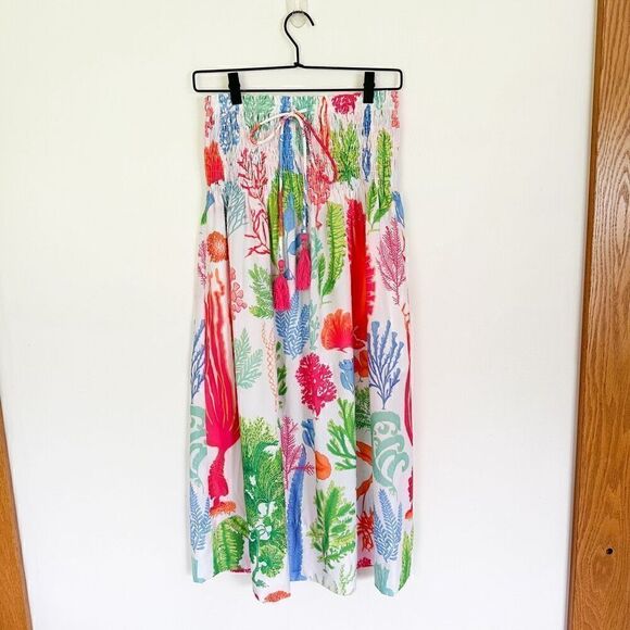 Gretchen Scott Haight Ashbury Skirt/Dress in Various Corals Sea Sway Brights - Picture 2 of 12